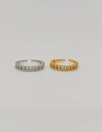 promise ring gift for her styled with bridal stack rings
