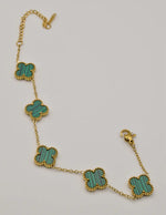 goden_chain_green_clover_bracelet_fashion_jewelry_canada_gift_for_her