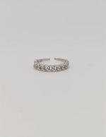 Biya Accessoires adjustable ring duo in silver finish