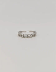 Biya Accessoires adjustable ring duo in silver finish