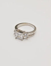 princess_cut_engagement_ring canada three stone timeless jewellery