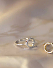 Montreal-inspired adjustable minimalist engagement ring