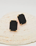 black_stud_earrings_with_gold_frame_clean_girl_jewellery_canada