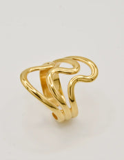 Triple Wave Dual Tone Rings for Women | Montreal Jewellery